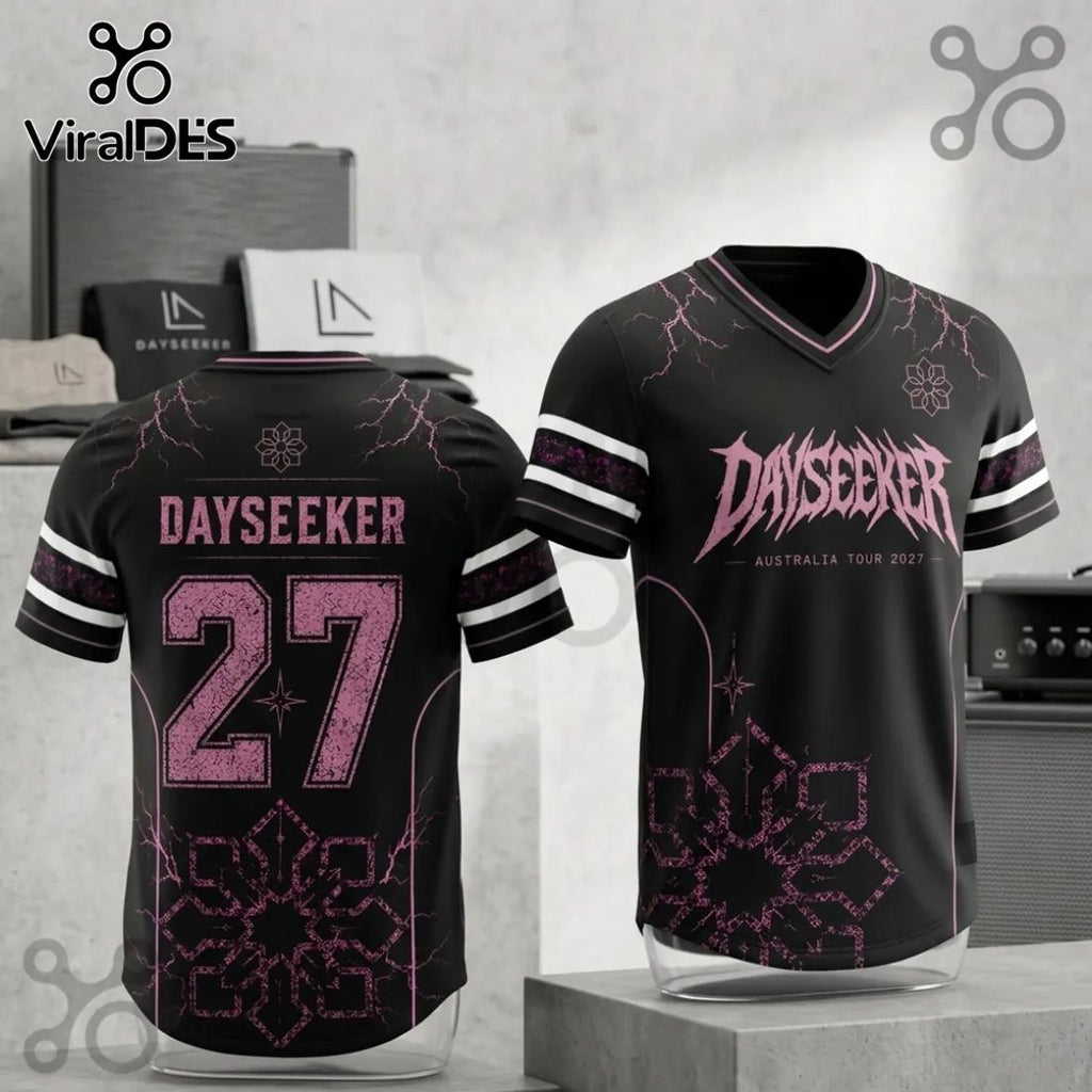 Dayseeker Black and Pink 2027 Australian Tour Football Jersey