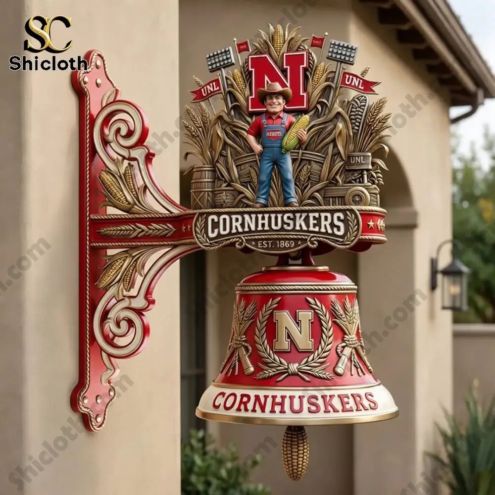 Nebraska Cornhuskers Premium Wall Bell