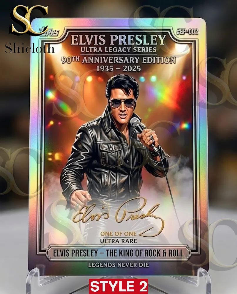 Topps Elvis Presley 90th Anniversary One of One Trading Card