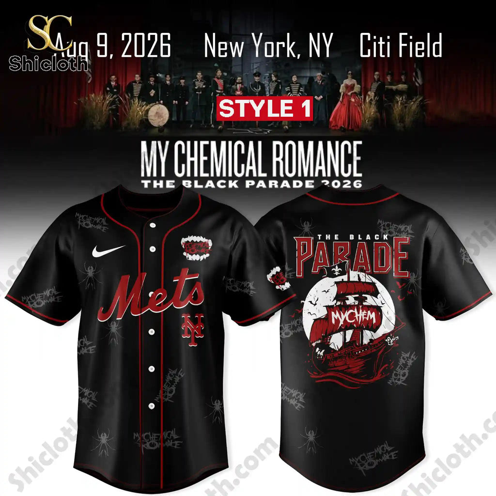 New York Mets x My Chemical Romance The Black Parade 2026 Jersey