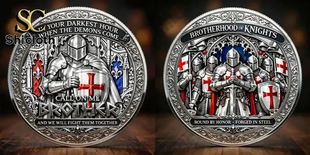 Brotherhood of Knights Call on Me Brother Commemorative Coin