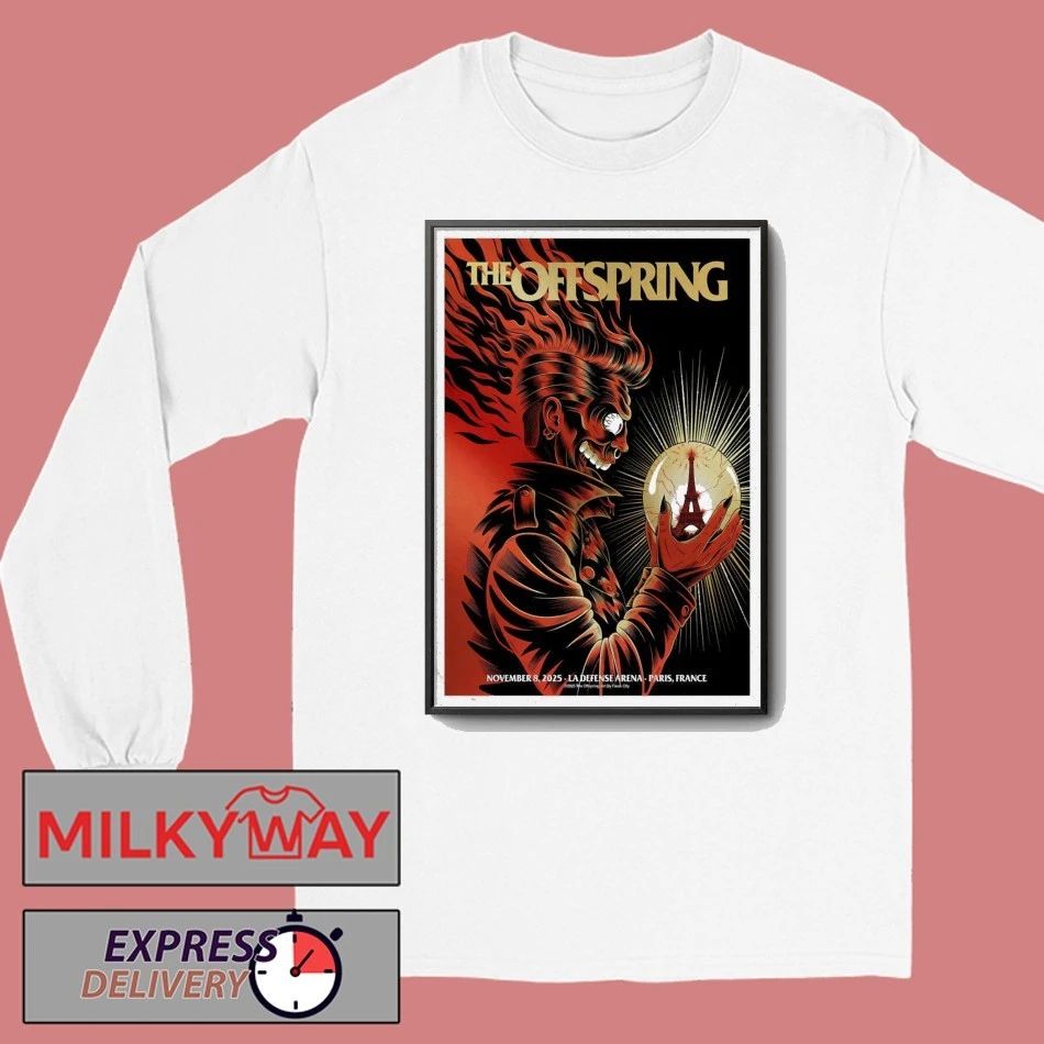 The Offspring Tour 2025 Paris La Défense Arena Nanterre France Poster shirt