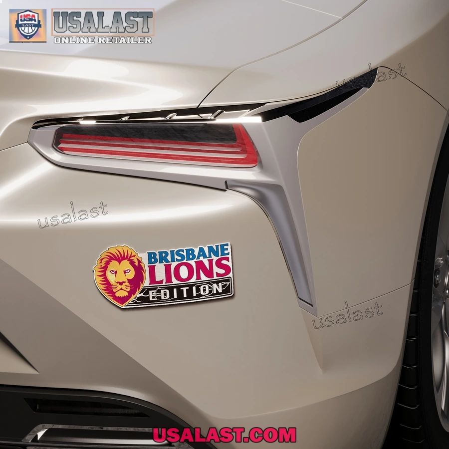 Brisbane Lions Edition Custom 3D Car Badge Sticker