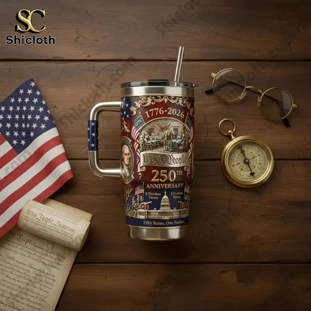 We The People 250th Anniversary 1976-2026 Tumbler With Handle