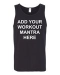 Custom Gym Tank Top Personalized Workout Shirt Mens Fitness Motivational Gift