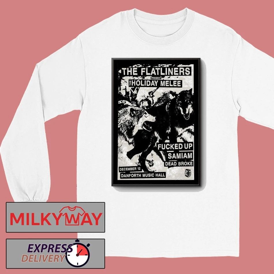 The Flatliners Dec 12 2025 The Danforth Music Hall in Toronto ON Poster shirt