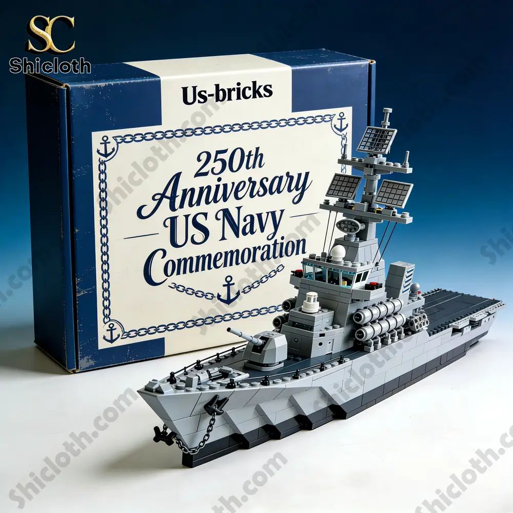US Navy Limited 250 Year Warship Kit Us Bricks