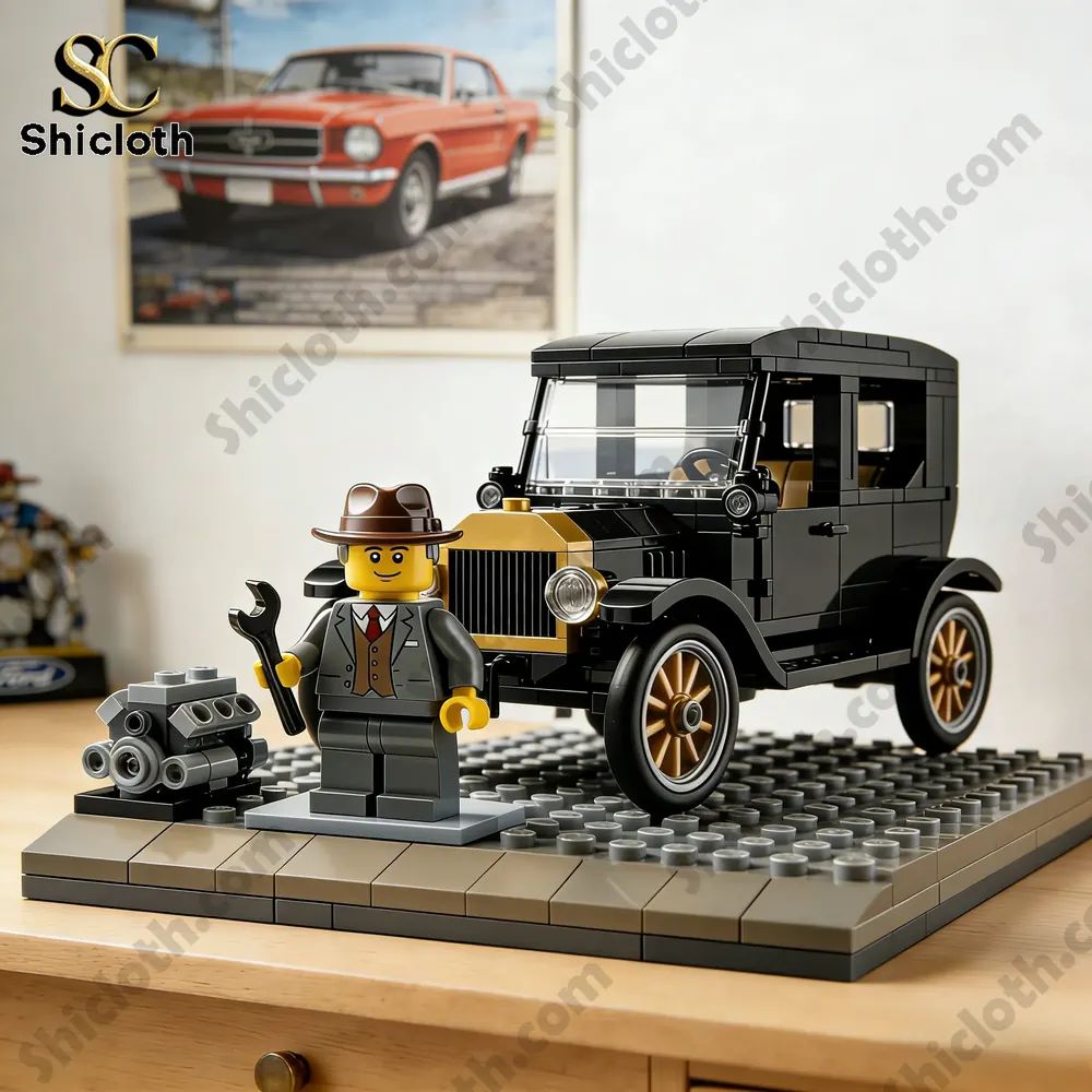 Timeless Ride 1903 Classic Car Brick Model Kit