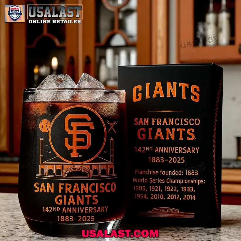 San Francisco Giants Anniversary 15oz Whiskey Glass
