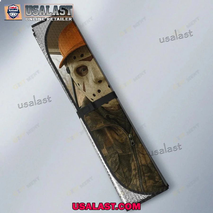 Hunting Horror Movie Characters Car Sunshade, Car Windshield Cover