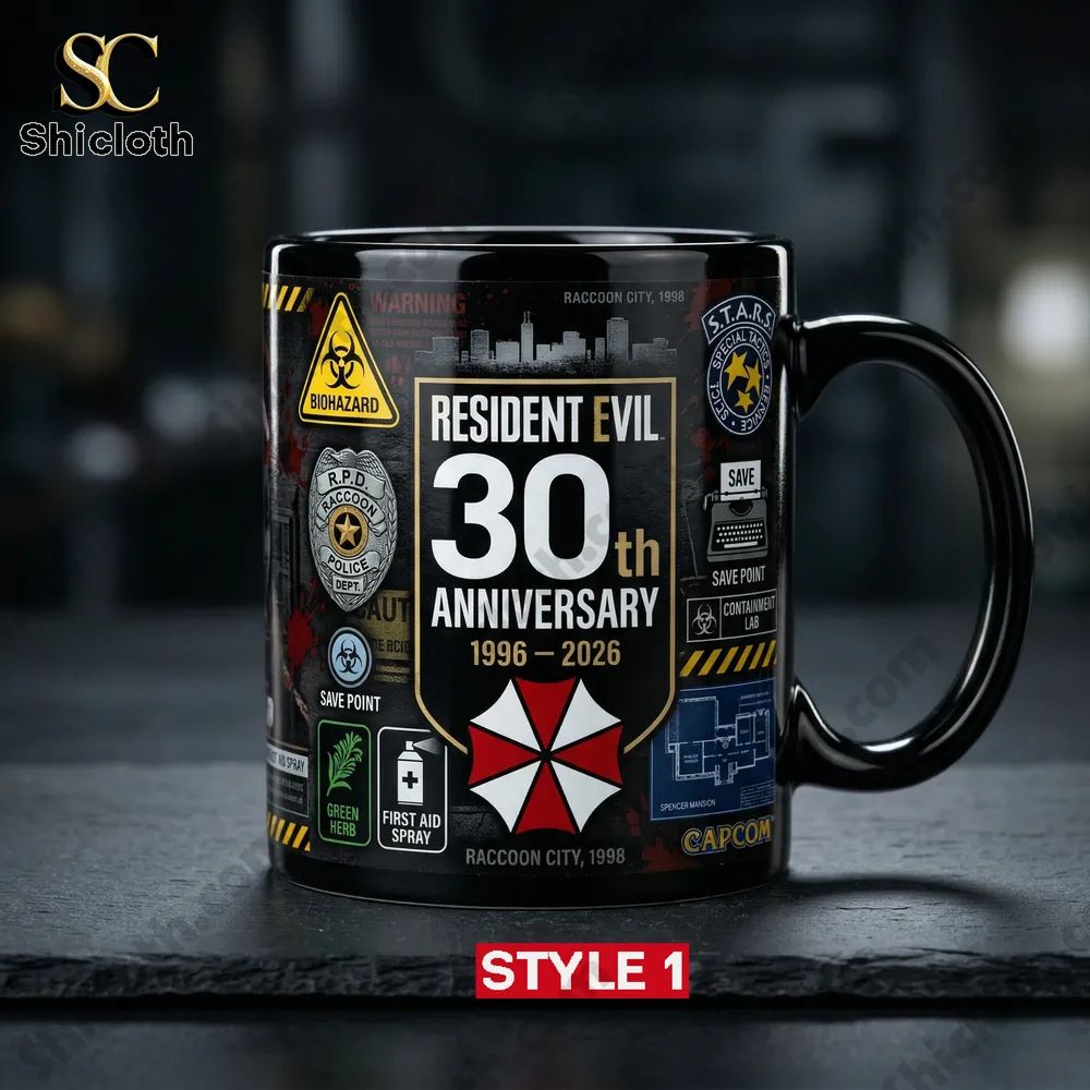 Resident Evil 30th Anniversary Horror Commemorative Mug