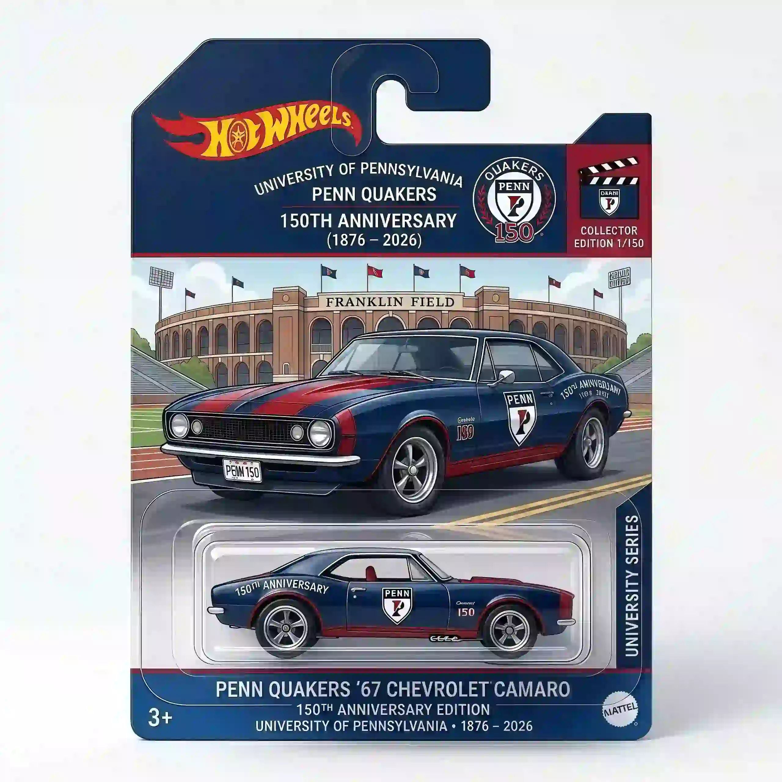 Wheels University Of Pennsylvania Penn Quakers 150th Anniversary Chevrolet Camaro