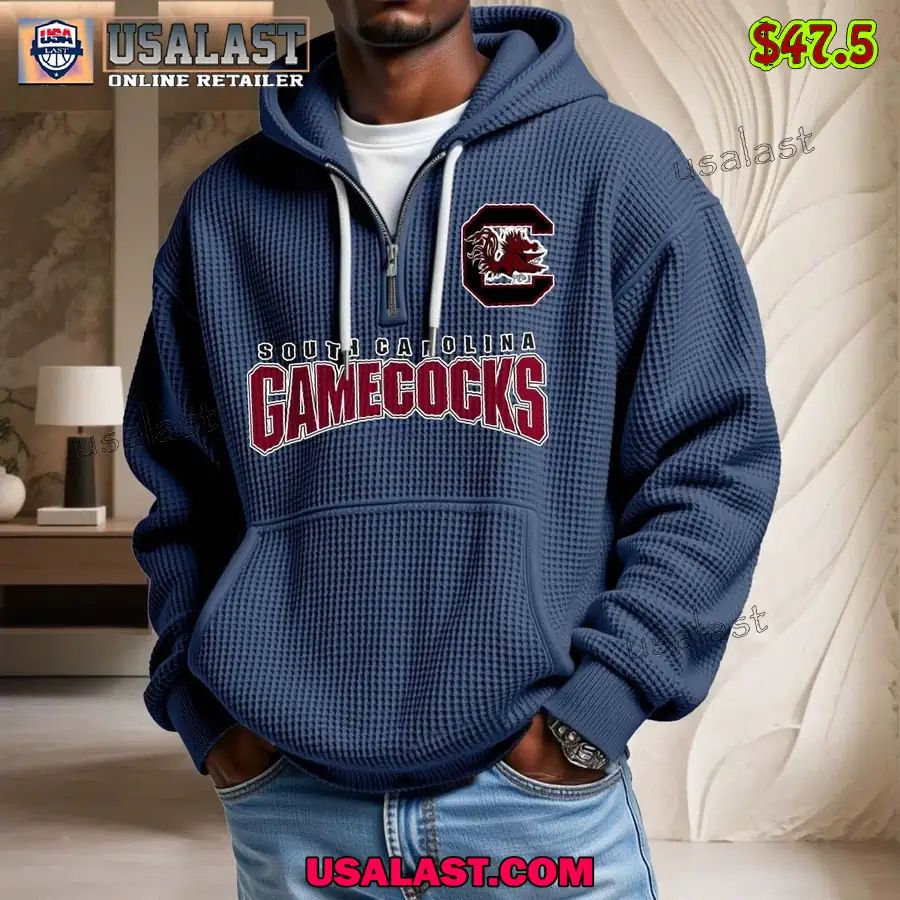 South Carolina Gamecocks Waffle Half Zip Hoodie