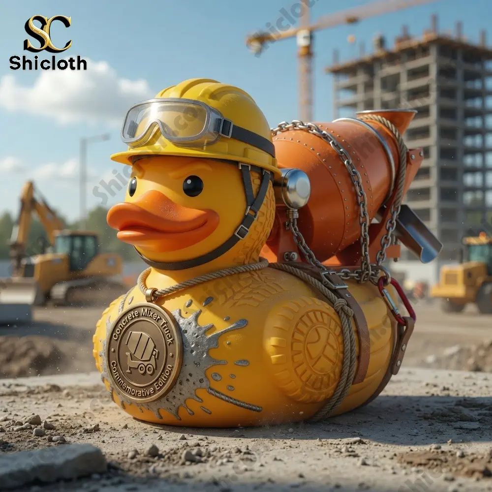 Concrete Mixer Truck Commemorative Duck