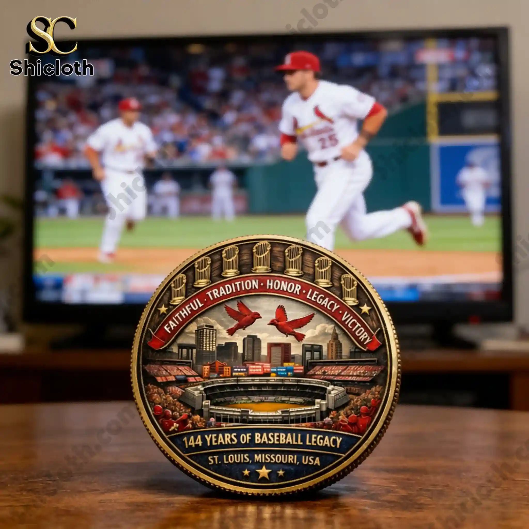 St. Louis Cardinals_ 144 Years of Baseball Legacy Commemorative Coin