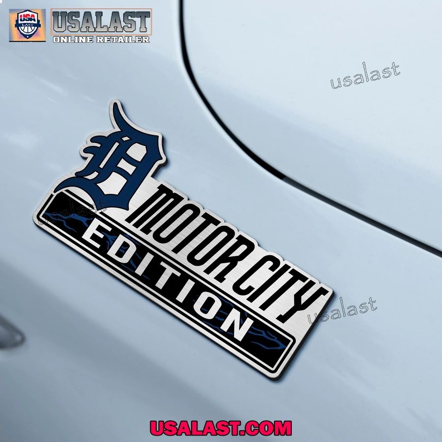 Detroit Tigers Edition Engraved Car Name Badge
