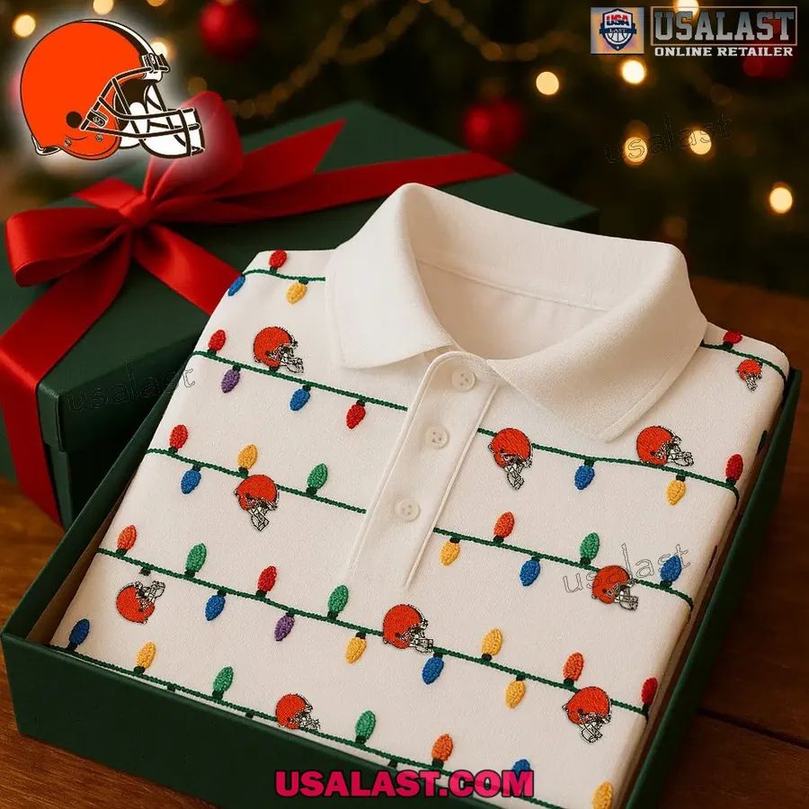 Cleveland Browns Premium Christmas Polo Shirt