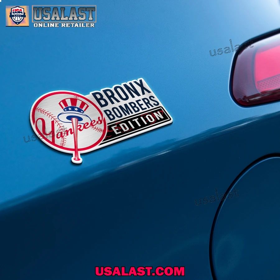 New York Yankees Edition Engraved Car Name Badge
