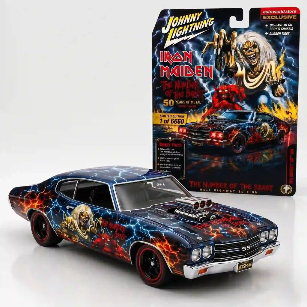Iron Maiden ‘The Number of the Beast’ 50 Years of Metal Collector Car
