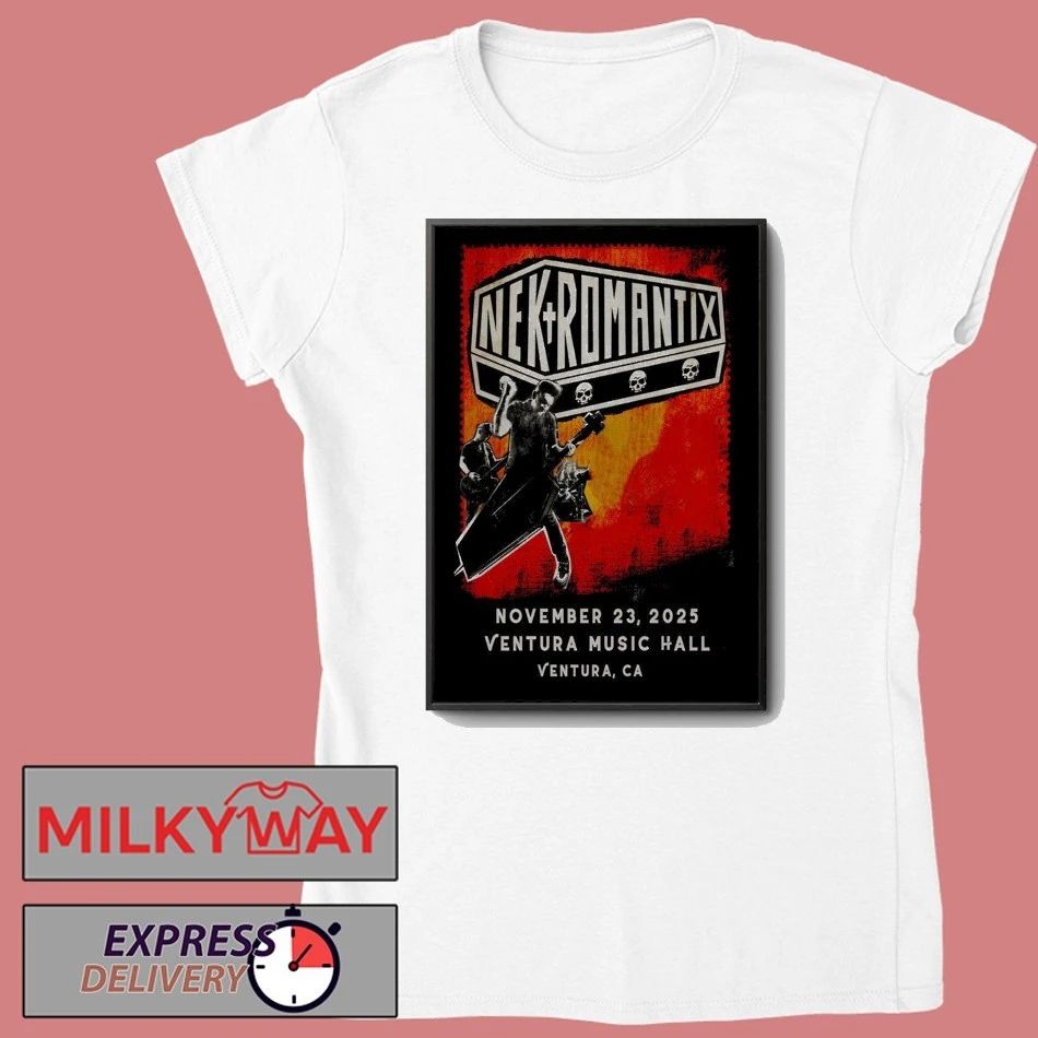Nekromantix Nov 23 2025 Ventura Music Hall In Ventura CA Poster shirt