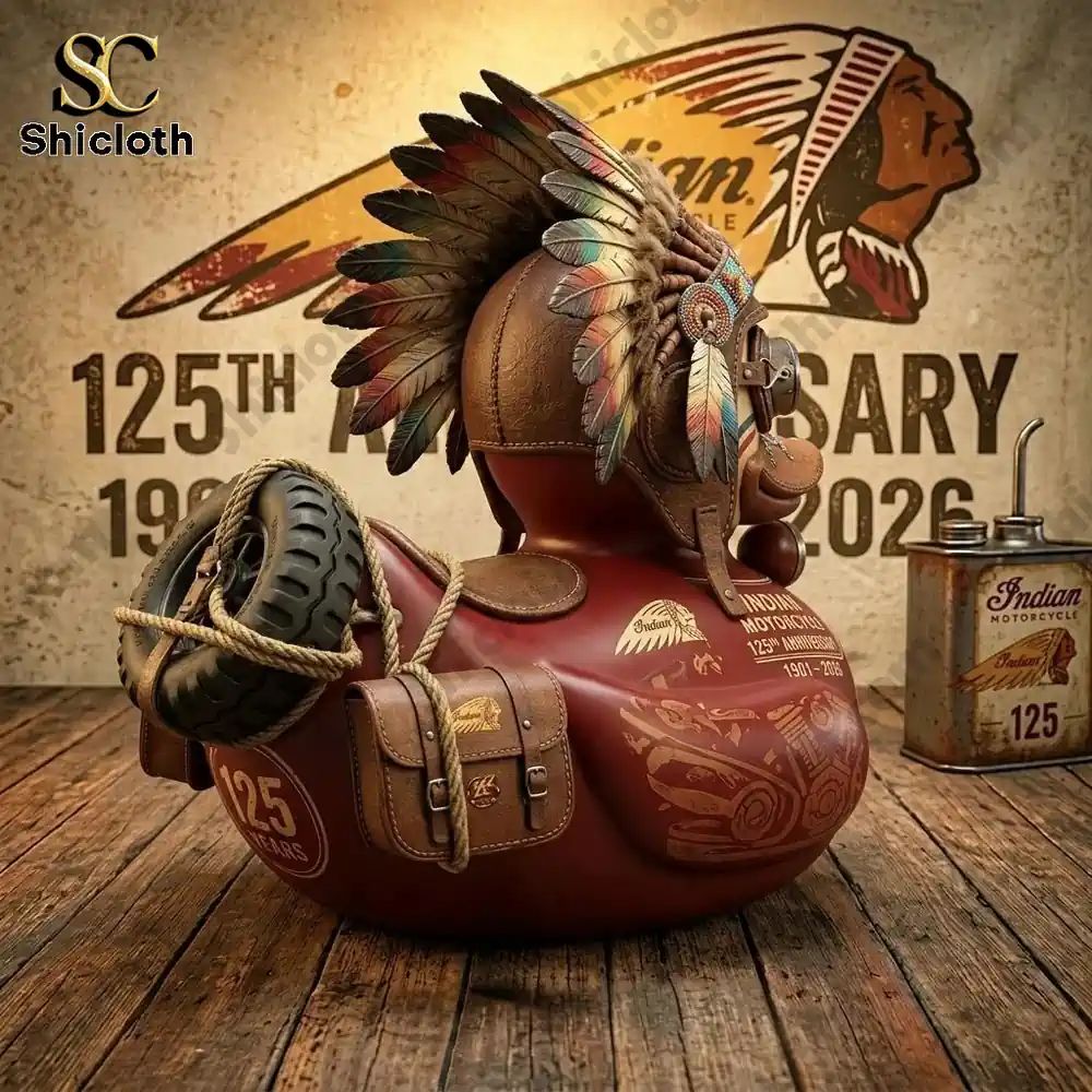 Indian Motorcycle 125th Anniversary Commemorative Duck