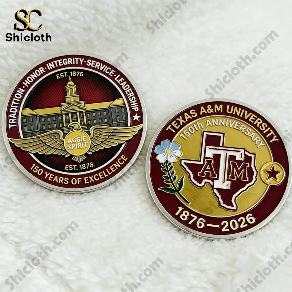 Texas A&M University 150th Anniversary Challenge Coin