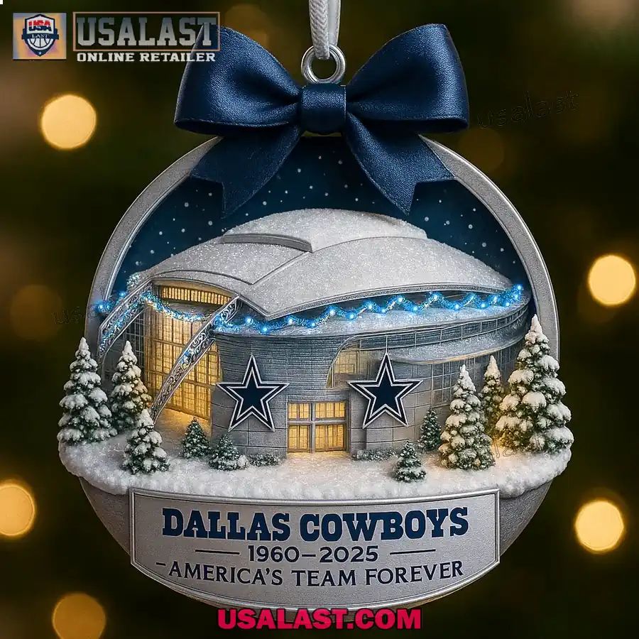Dallas Cowboys Stadium 2025 Christmas Ornament
