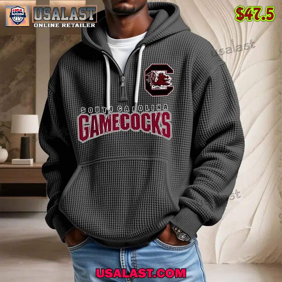 South Carolina Gamecocks Waffle Half Zip Hoodie