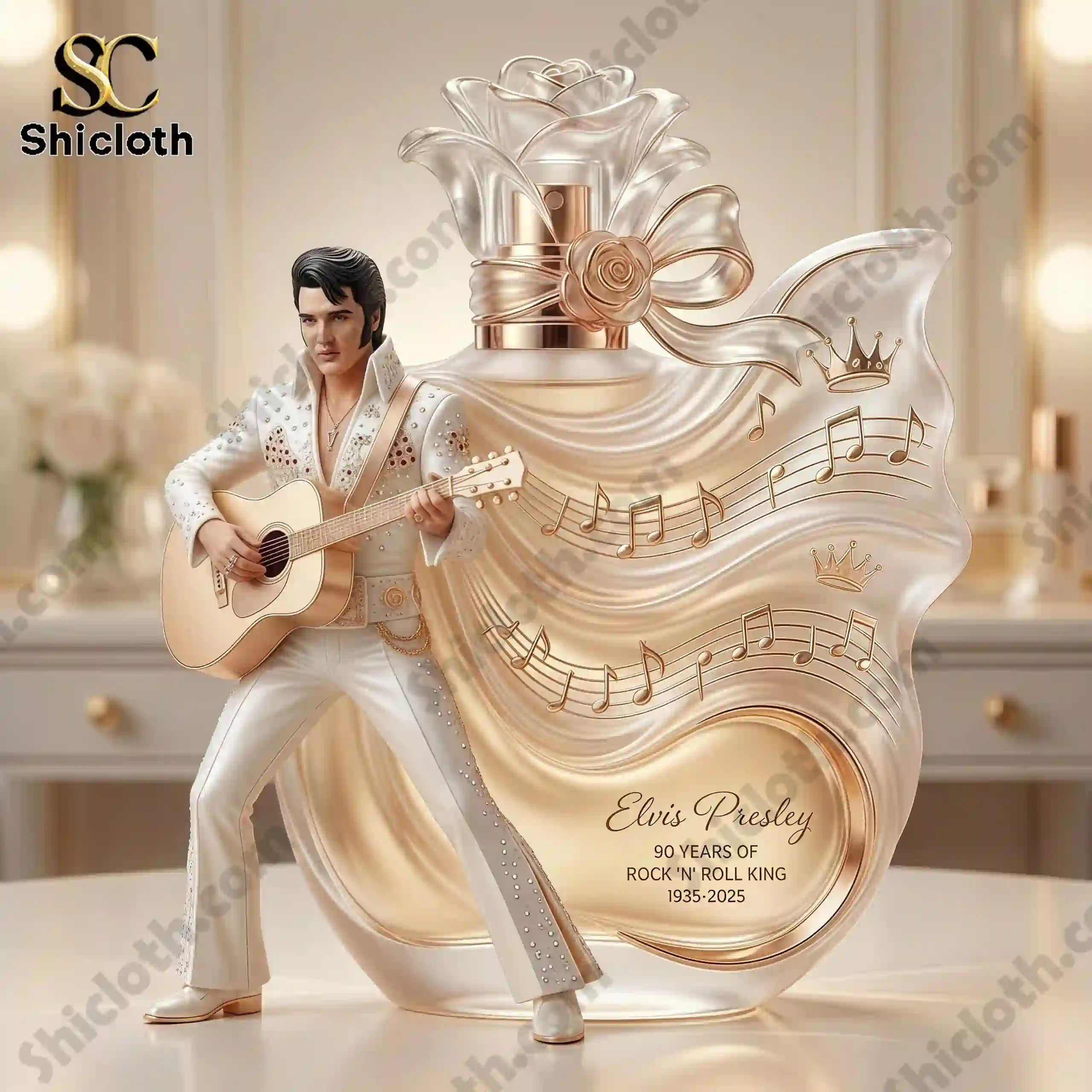 Elvis Presley 90th Anniversary Commemorative Perfume Bottle