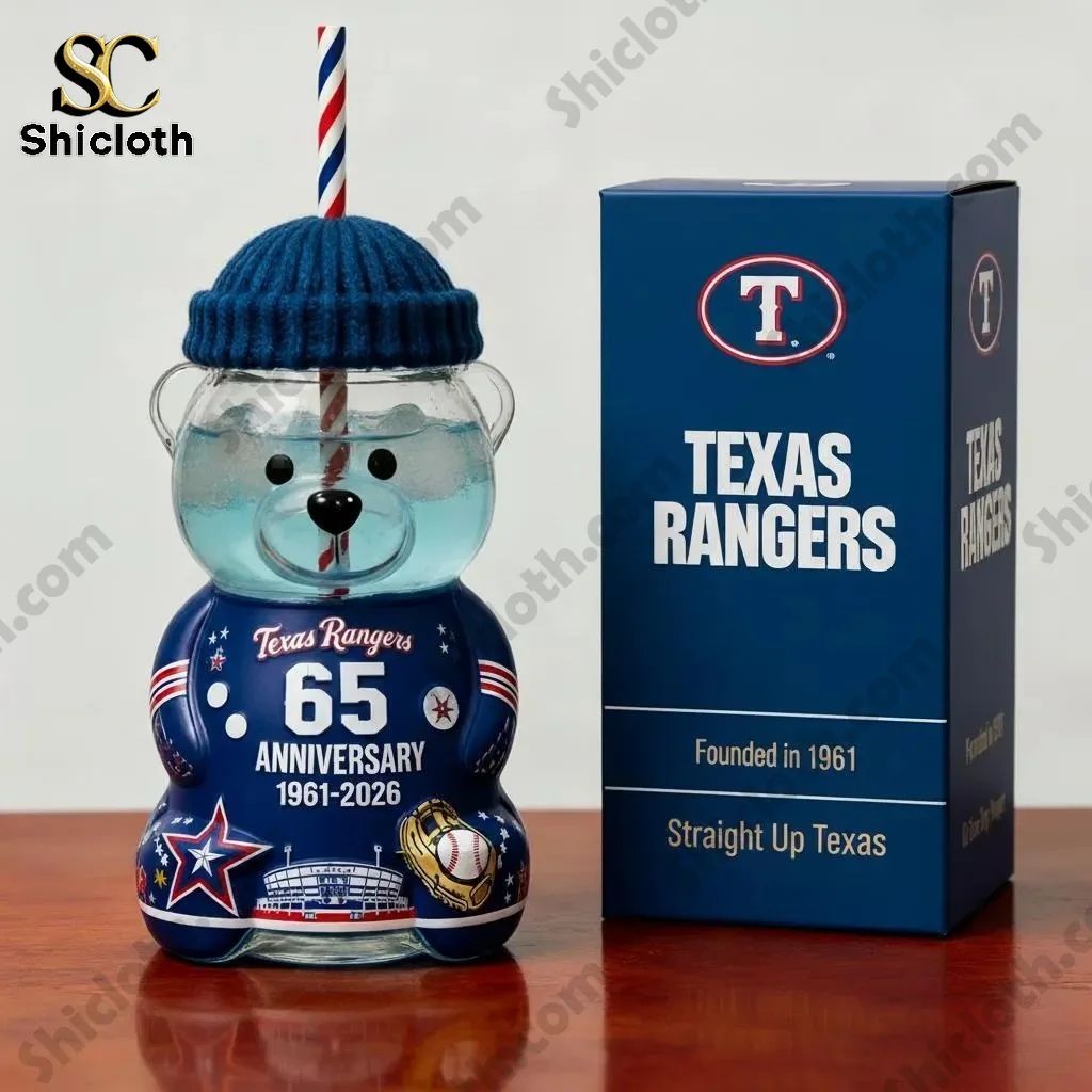 Texas Rangers Anniversary Bear Drinkware