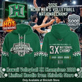 Hawaii Volleyball 3X Champions 2026 Limited Hoodie