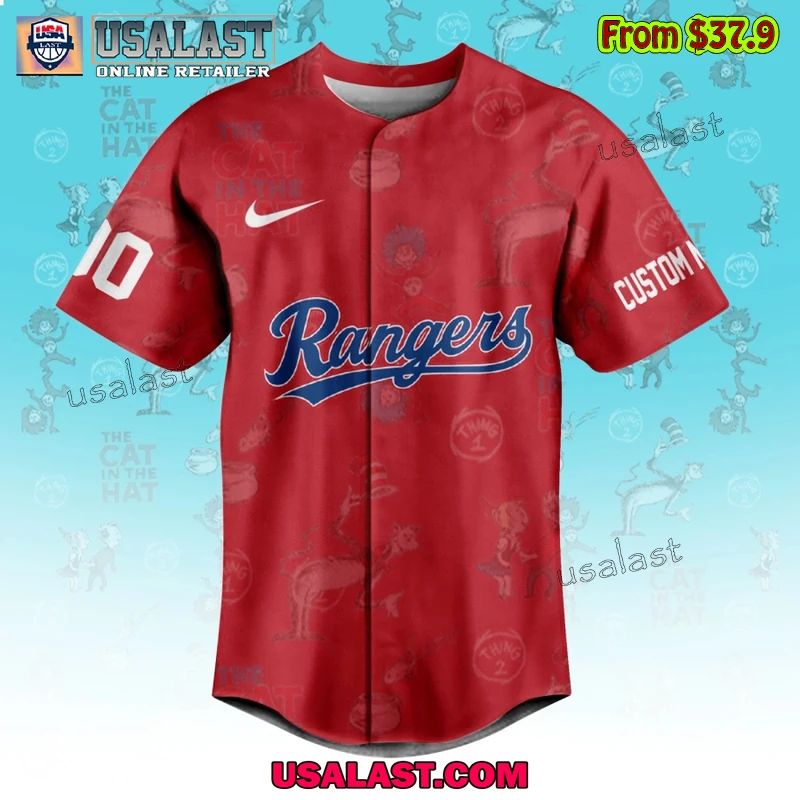 Texas Rangers x Dr Seuss Baseball Jersey