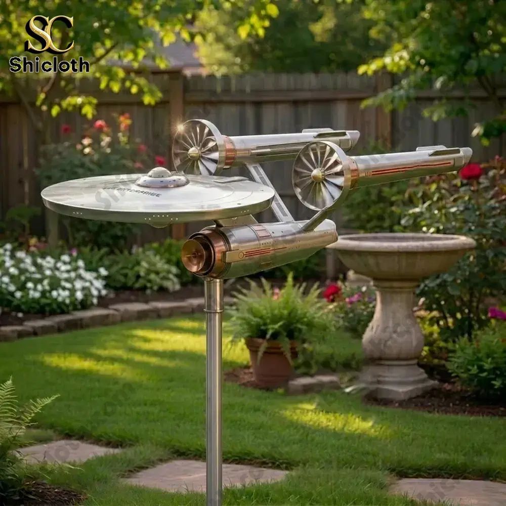 Starship Voyager Interstellar Wind Spinner For Garden