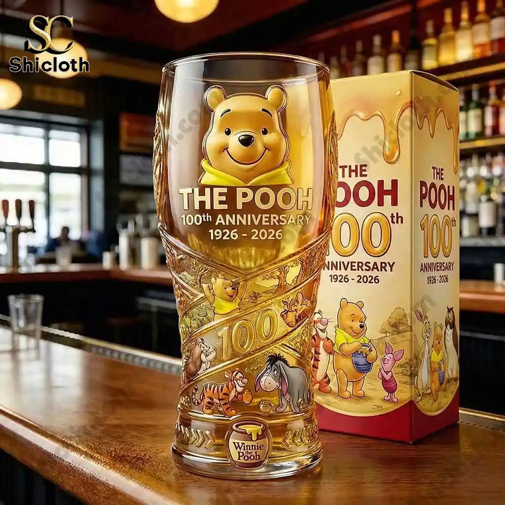 The Pooh 100th Anniversary Glass