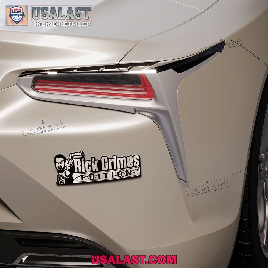 Rick Grimes The Waking Dead 3D Car Badge Sticker