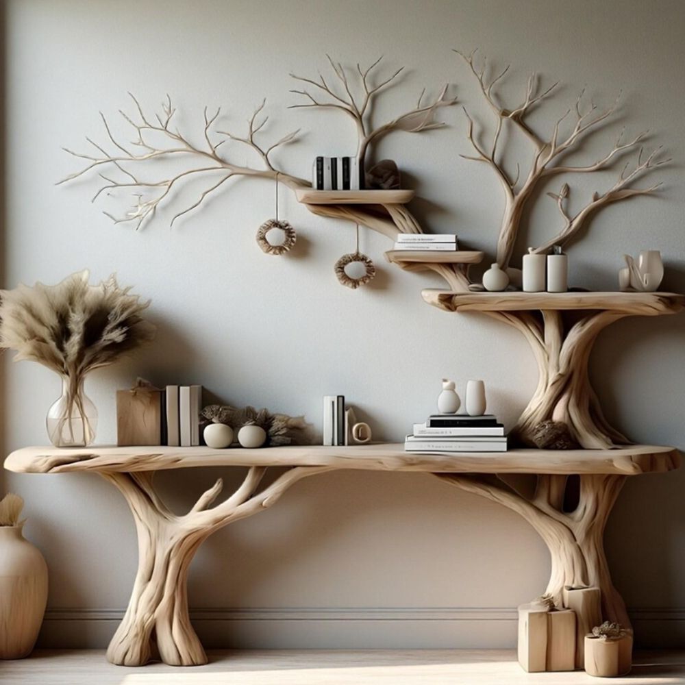 Tree Branch Console Table – Nature-Inspired Entryway Elegance