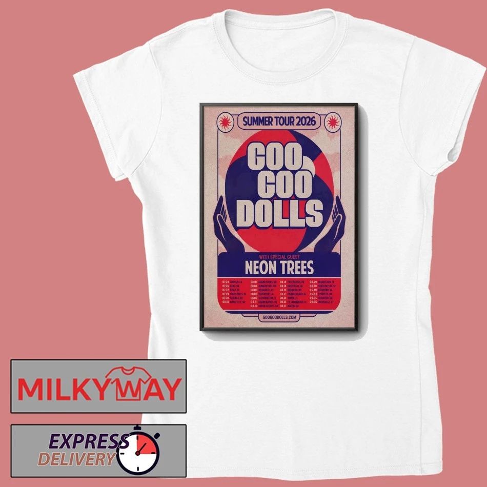 Goo Goo Dolls Summer Tour 2026 Poster shirt