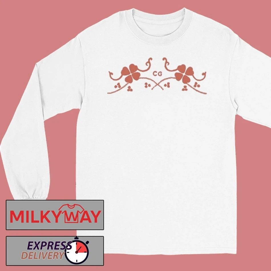 Conan Gray White With CG Red Clover Shirt