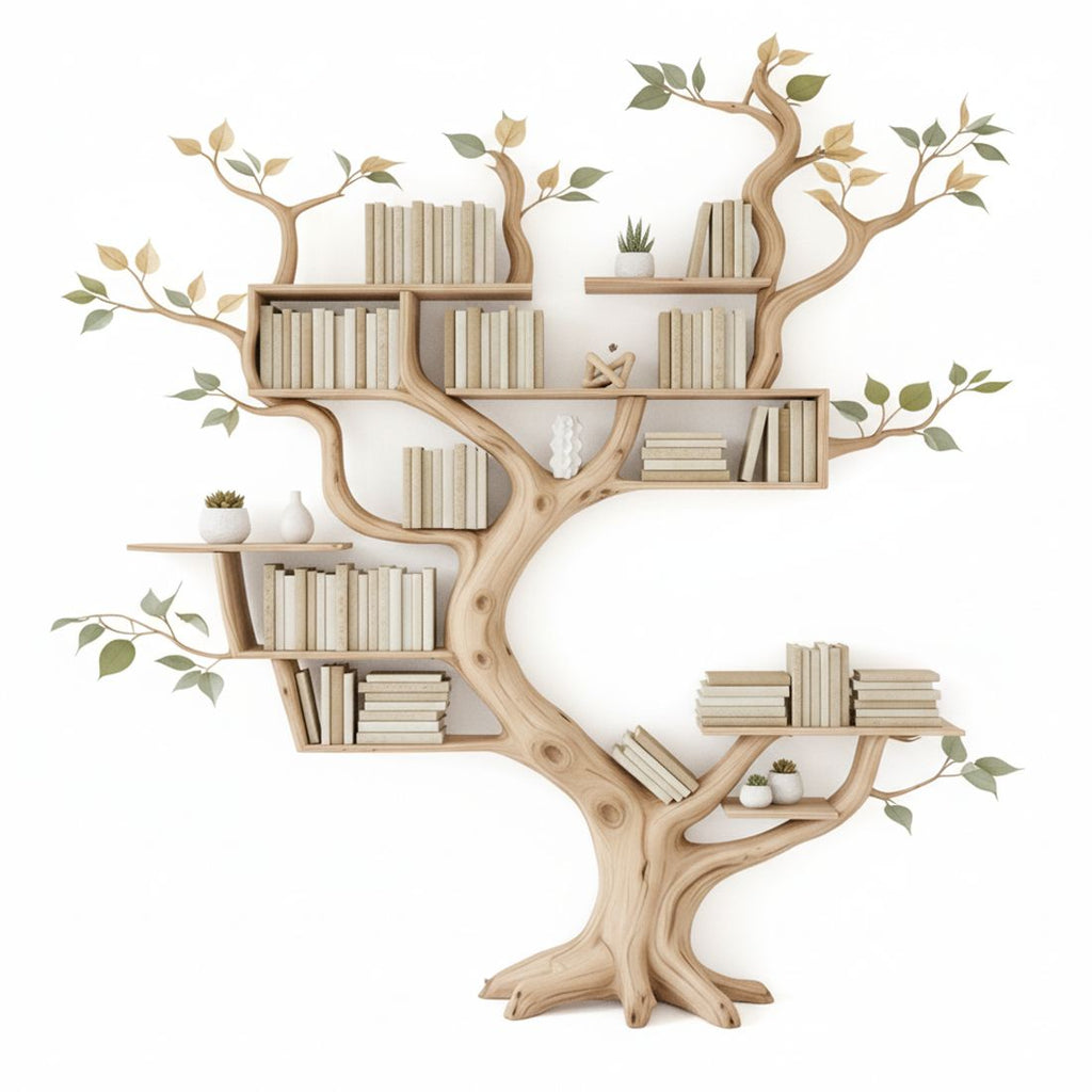 Natural Solid Wood Floating Shelf – Tree Branch Shelf