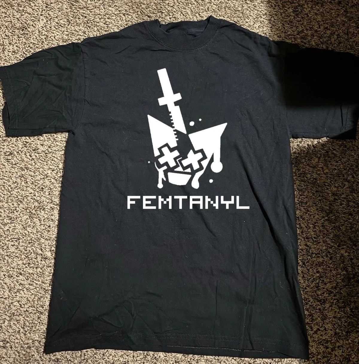Femtanyl Band Logo Black Size S-5xl Short Sleeve Bl2312 Tee (1)
