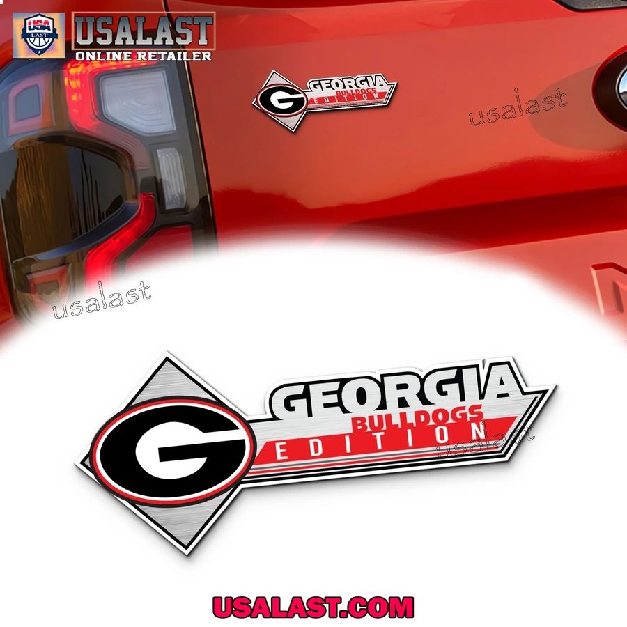 Georgia Bulldogs Edition 3D Car Badge Sticker