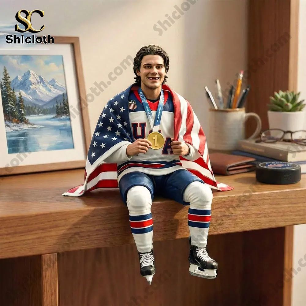 Jack Hughes 2026 Winter Olympic Gold Desktop 3D Pop Figure Doll
