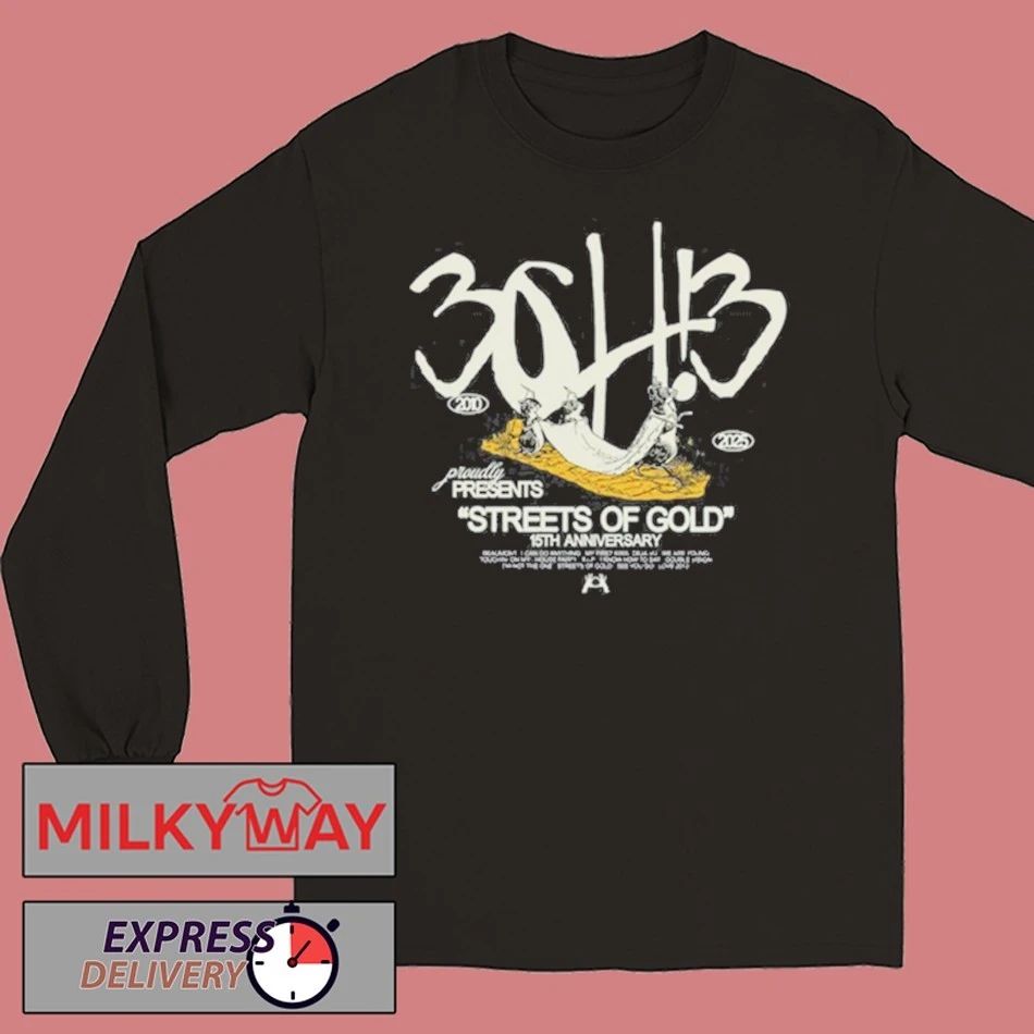3OH!3 15th Anniversary of Streets Of Gold King Rate shirt