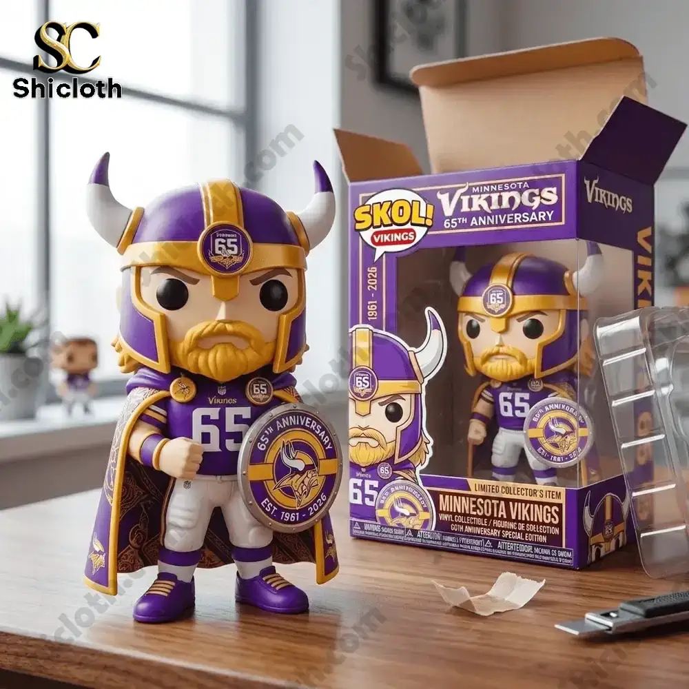 Minnesota Vikings 65th Anniversary Pop! Figure Doll