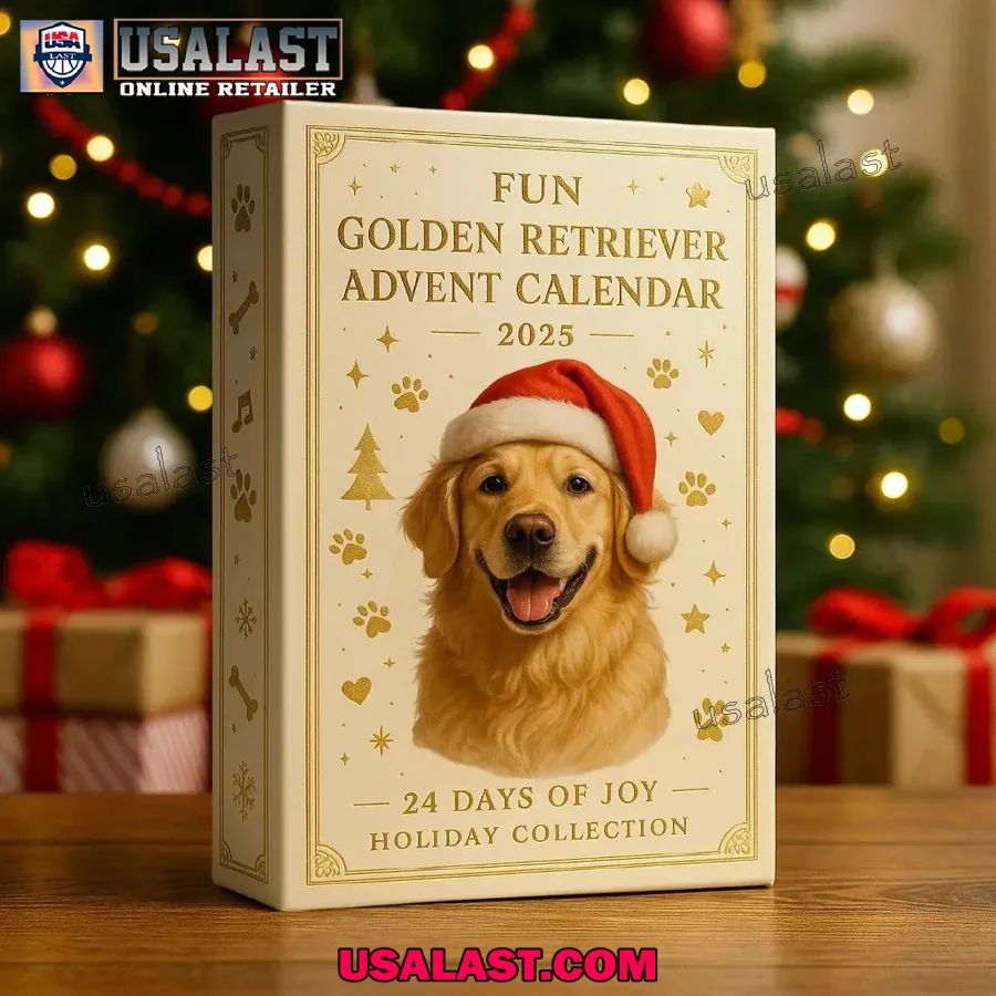 Golden Retriever Dog Advent Calendar 2025