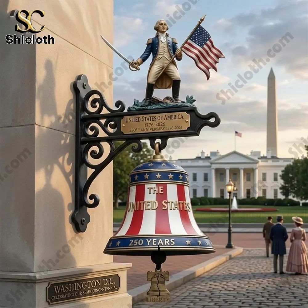 Commemorative United States 250Th Anniversary Semiquincentennial George Washington Wall Bell