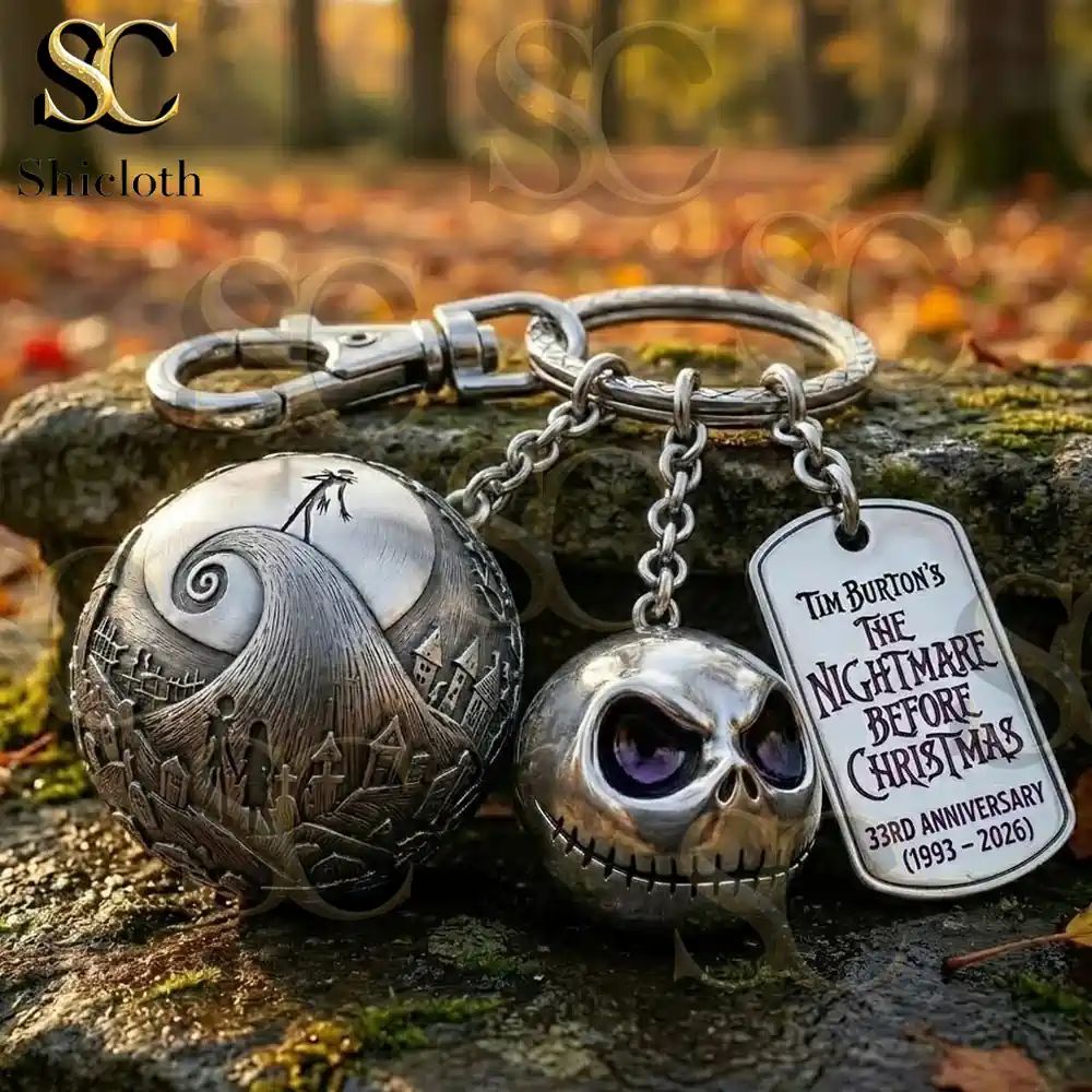 Nightmare Before Christmas 33rd Anniversary Keychain