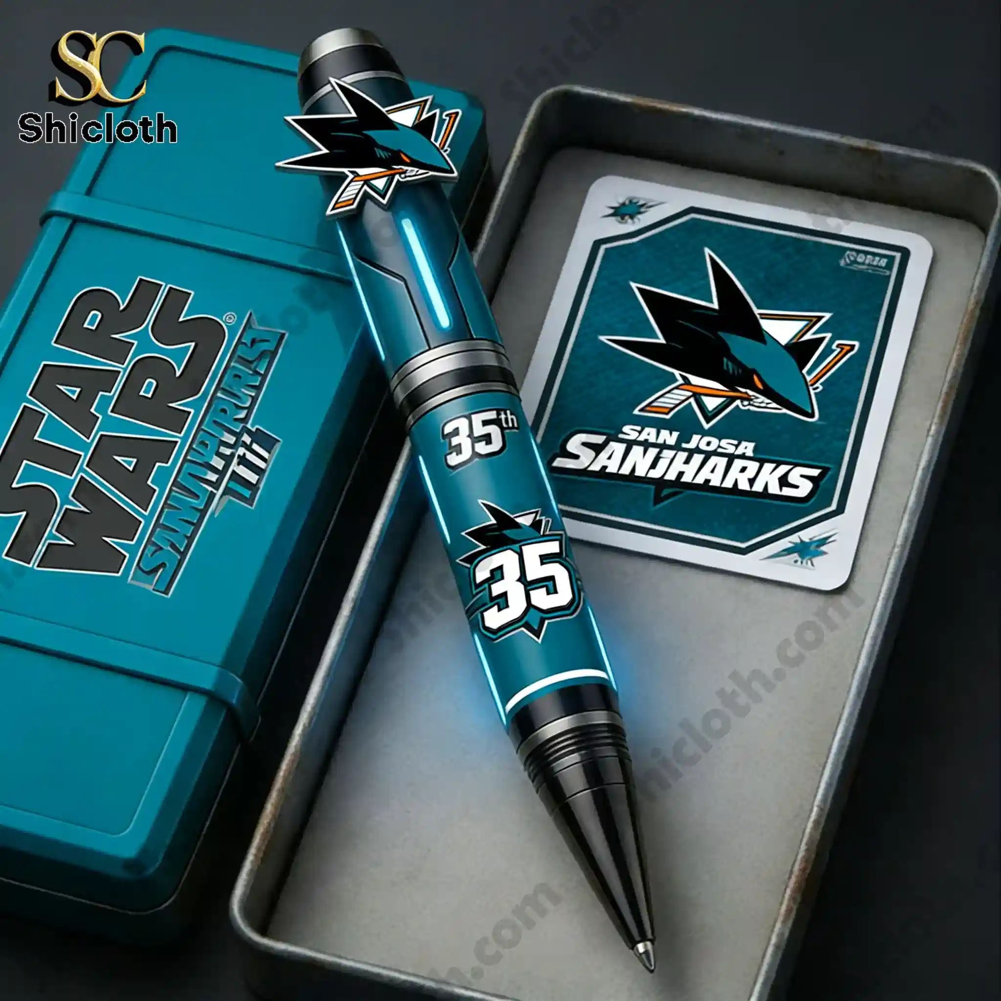 San Jose Sharks 35th Anniversary Commemorative Pen