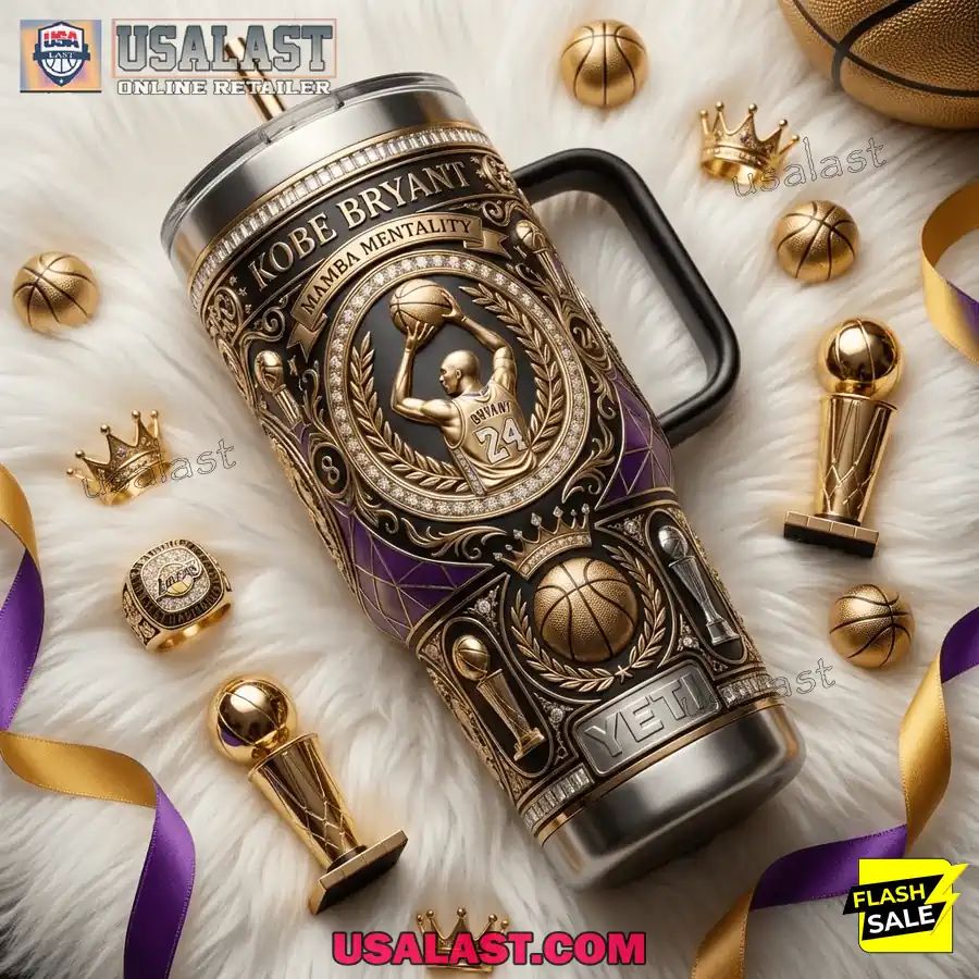 Kobe Bryant Mamba Mentality Tumbler With Handle