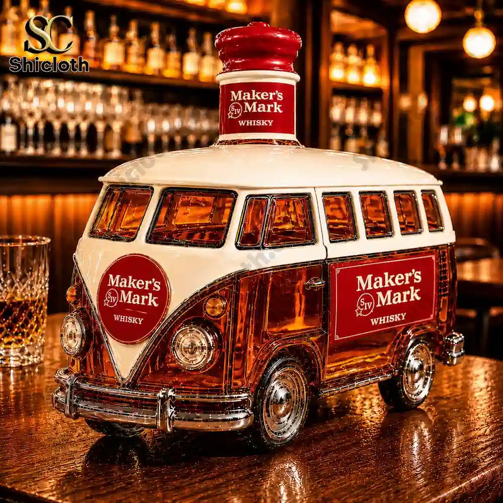 Volkswagen T1 Camper Van Whiskey Bottle
